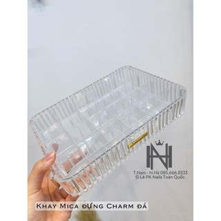 Khay đựng charm đá, Hộp đựng charm đá. phụ kiện nail chính hãng