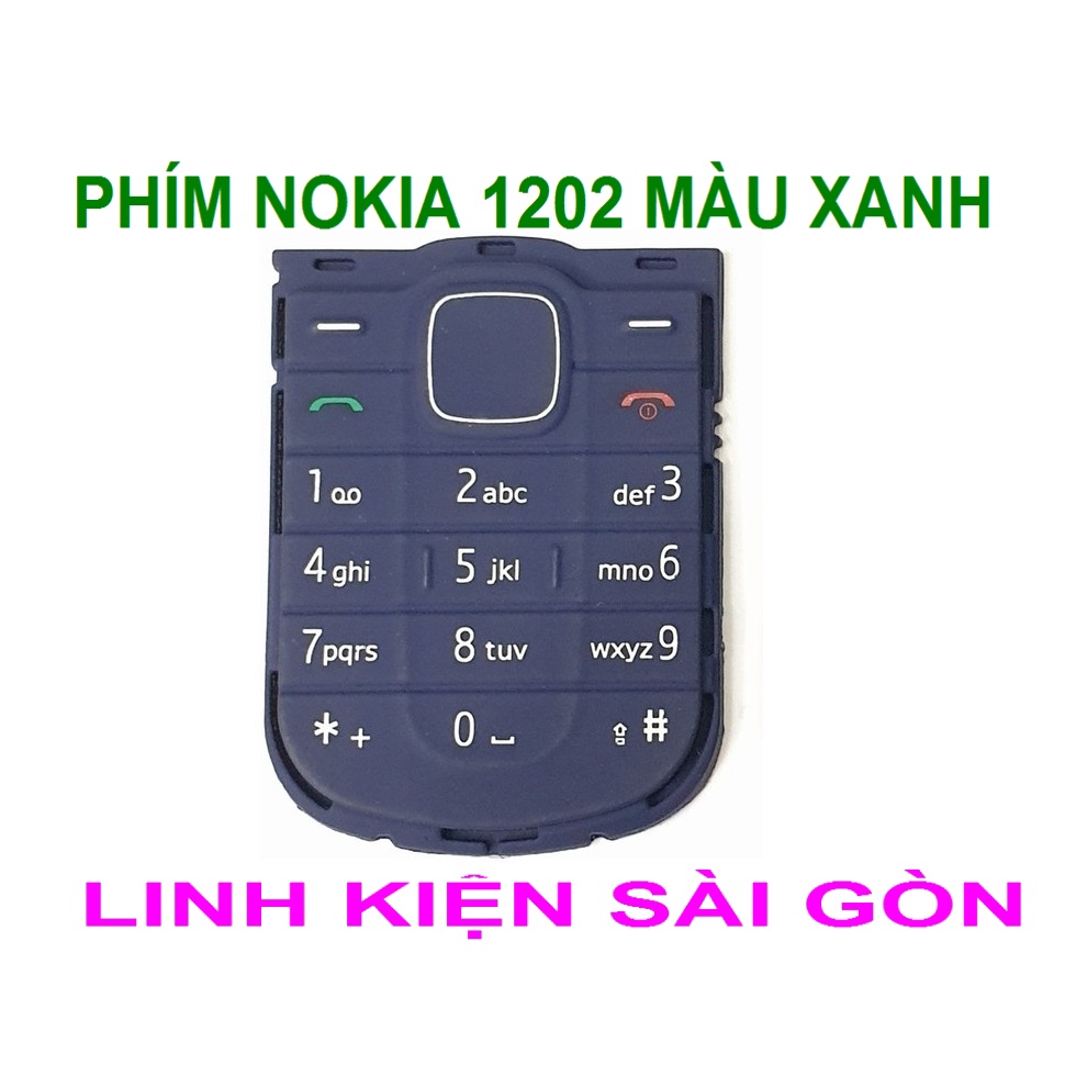 PHÍM NOKIA 1202 MÀU XANH