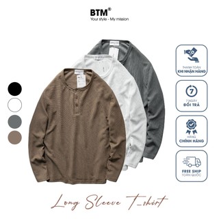 Áo thun henley dài tay vải thun tổ ong - 7.471.1 - btm studios