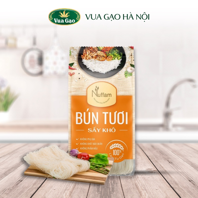Bún Tươi Sấy Khô 400gr - Chính Hãng Nuffam - Thơm Ngon, Làm Hoàn Toàn Từ Gạo