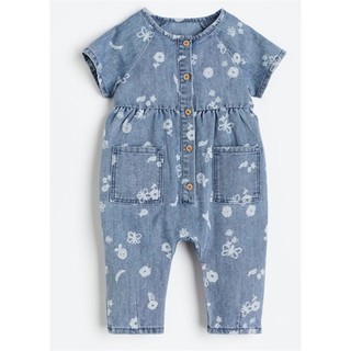 Body jean xanh hoa trắng