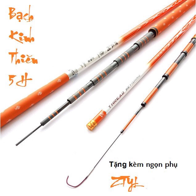 Cần câu tay Bạch kinh thiên 5h tặng kèm 1 ngọn phụ đi kèm
