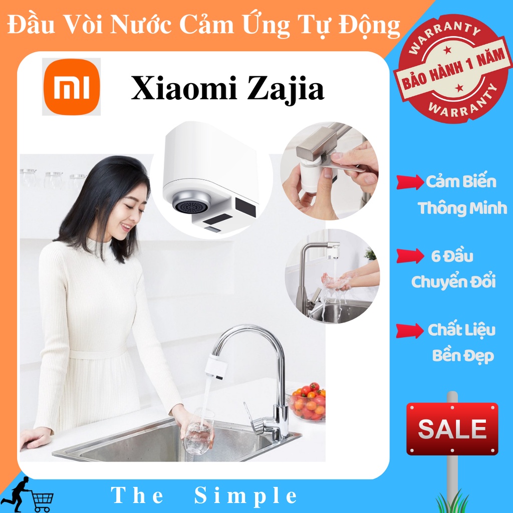 Van khóa nước cảm ứng Xiaomi Zajia - Vòi rửa tay tự động - Van tự động đóng mở vòi nước - Bảo hành 12 tháng