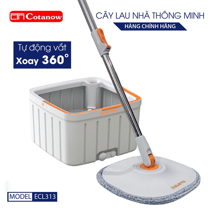Bộ cây lau nhà tách nước xoay 360 độ tự vắt thông minh thế hệ mới, mã Empire_ECL313