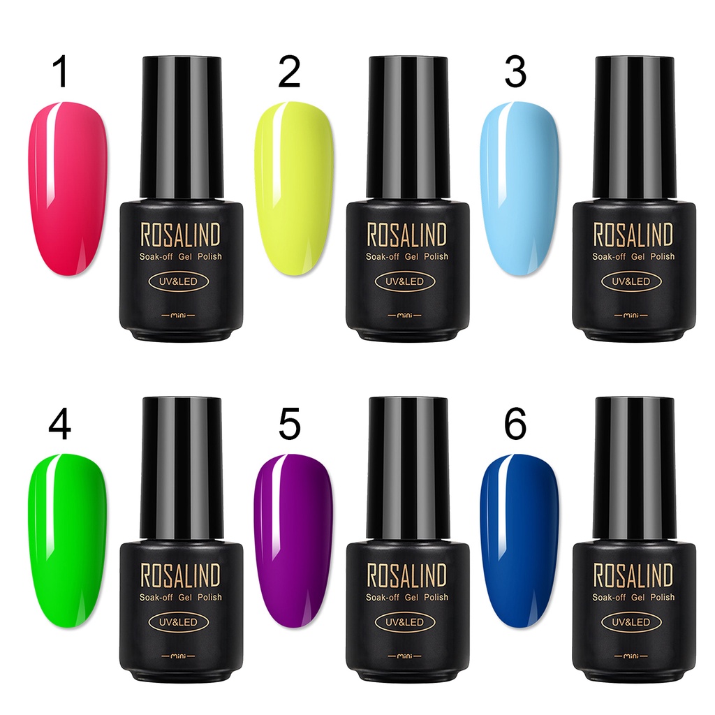 [Hàng mới về] Sơn móng tay Rosalind màu dạ quang khô nhanh chuyên dụng cho nữ