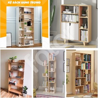 [5🌟][FREESHIP] KỆ SÁCH 5 TẦNG CAO 1m2 - XƯƠNG RỒNG - CHỮ U 8 NGĂN - 2 GIAN 11 NGĂN - TỦ GỖ GP107 ĐA NĂNG [SALE]