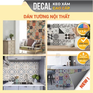  Giấy dán tường Keo Xám Avery chuyên dụng Decal Gạch bông Vintage Hàng Cao Cấp Đa dạng mẫu mã lựa chọn DGB-A01 Decor24h 
