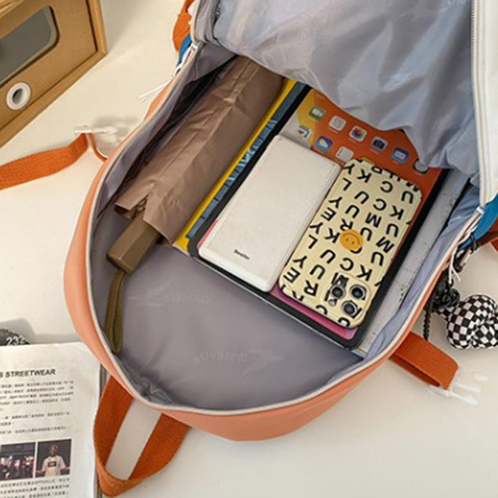 Balo thời trang nữ Sijiniao đi học đi chơi cỡ lớn phong cách Hàn Quốc có ngăn đựng laptop đẹp