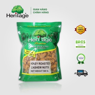 Hạt Điều Nguyên Hạt Loại 1 Ngào Mật Ong Heritage Thái Lan - HONEY ROASTED CASHEW NUTS 500g