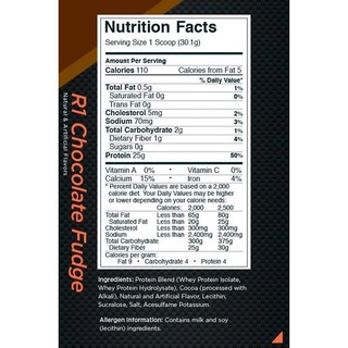 Whey tăng cơ Rule 1 Protein Isolate/ Hydrolysate 1lb (14-15 servings)