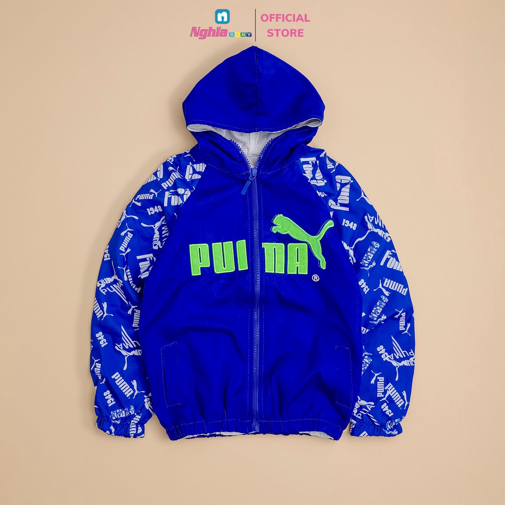 Áo khoác gió lót lưới NGHĨA BABY dành cho bé trai, bé gái từ 13kg-23kg