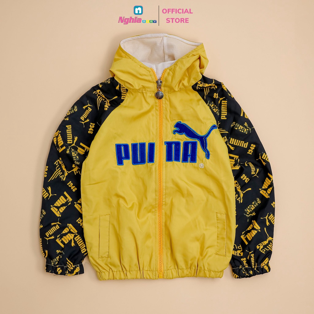 Áo khoác gió lót lưới NGHĨA BABY dành cho bé trai, bé gái từ 13kg-23kg