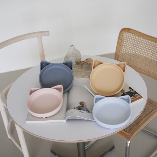 Bộ ăn dặm silicone cao cấp Cat series Babylien Hàn Quốc cho bé