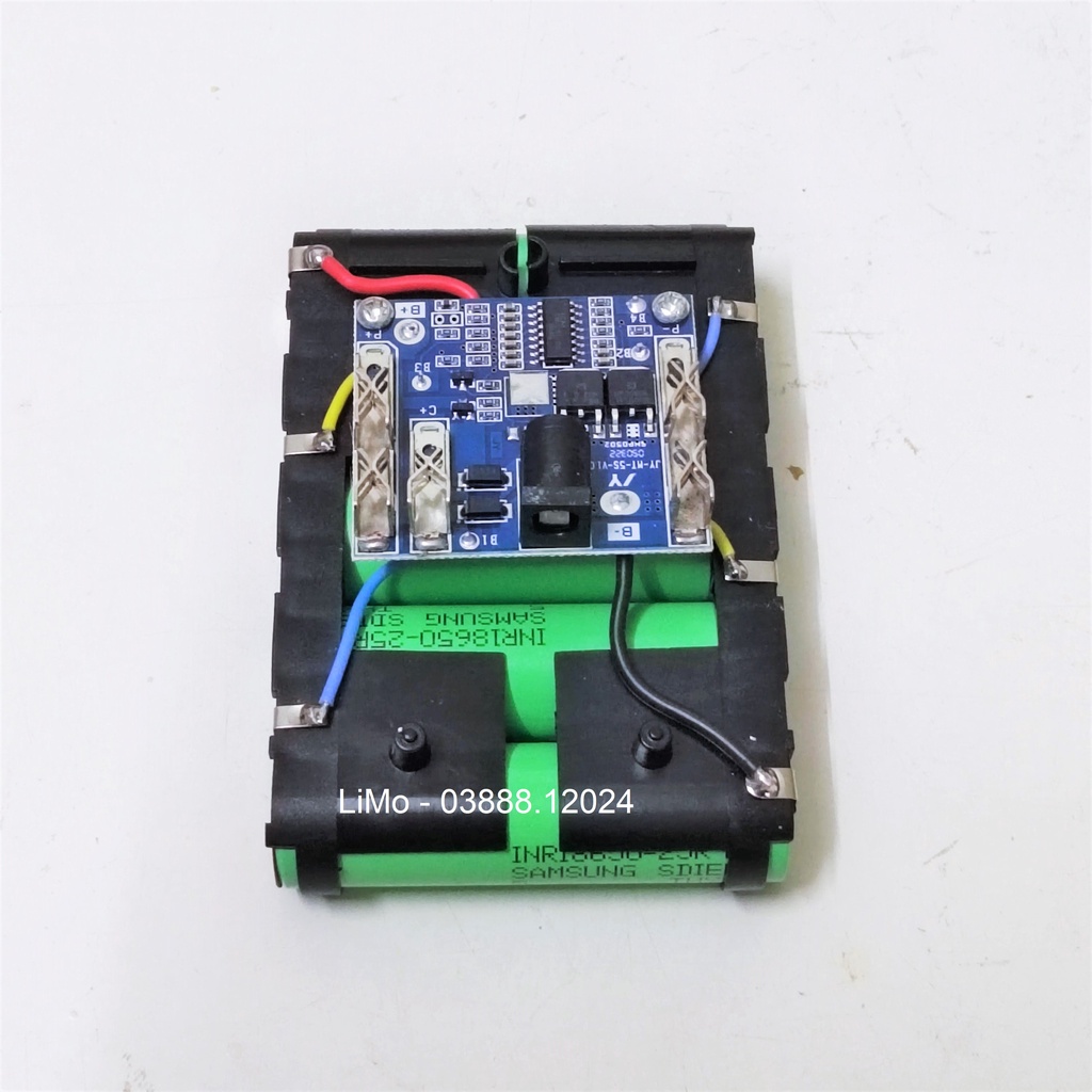 Pin máy khoan 18v - 21V 2.6AH Đóng sẵn + Mạch bảo vệ 45A. Dùng thay pin máy khoan, bắt vít, pin máy siết bulong...