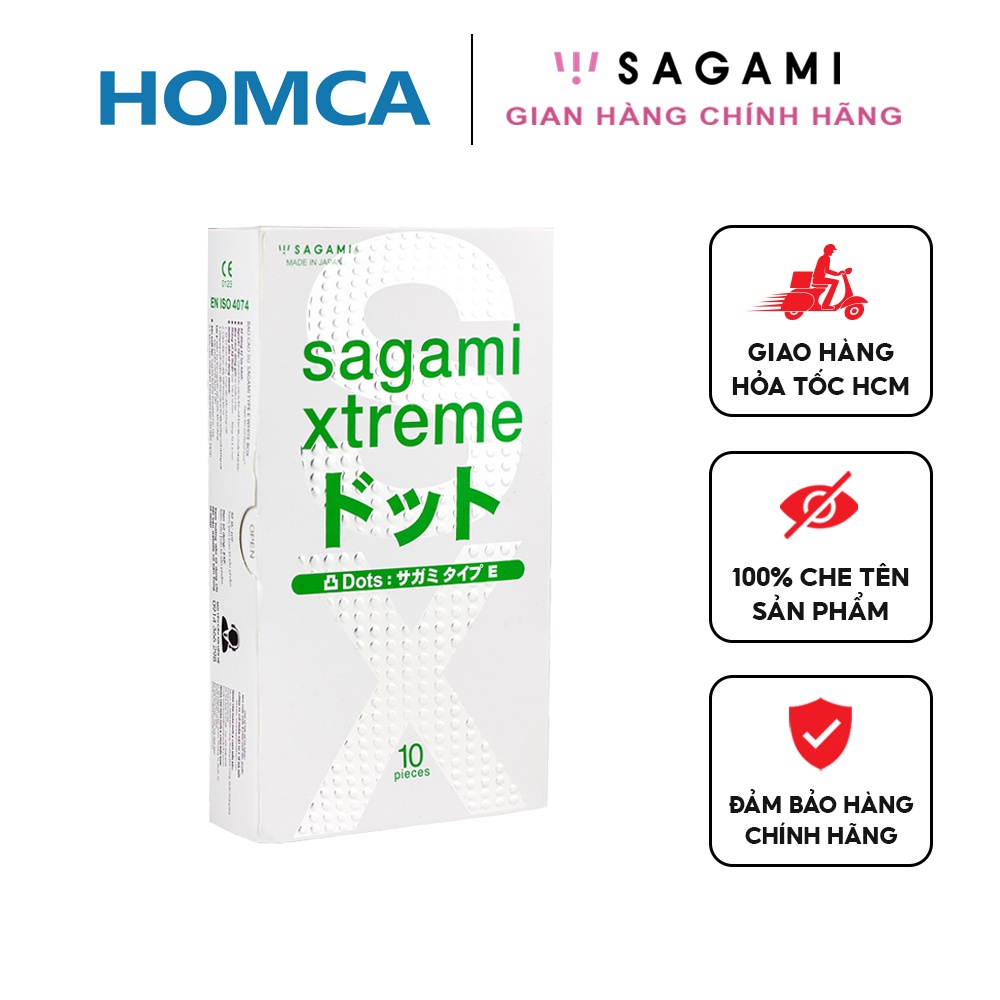 Bao cao su - Sagami White Box - Gai - 01 Hộp