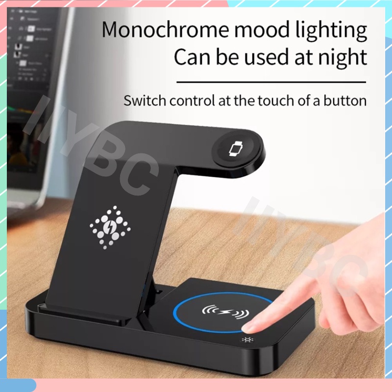 Đế Sạc Nhanh Không Dây 4 Trong 1 20W Cho IOS / Android / Watch / Headphone