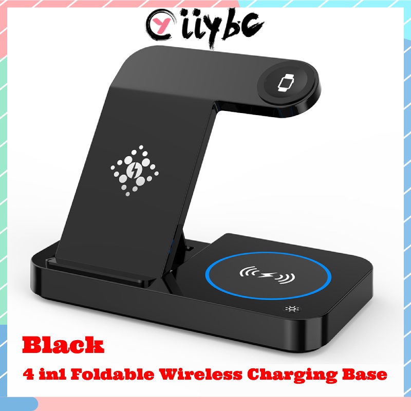 Đế Sạc Nhanh Không Dây 4 Trong 1 20W Cho IOS / Android / Watch / Headphone