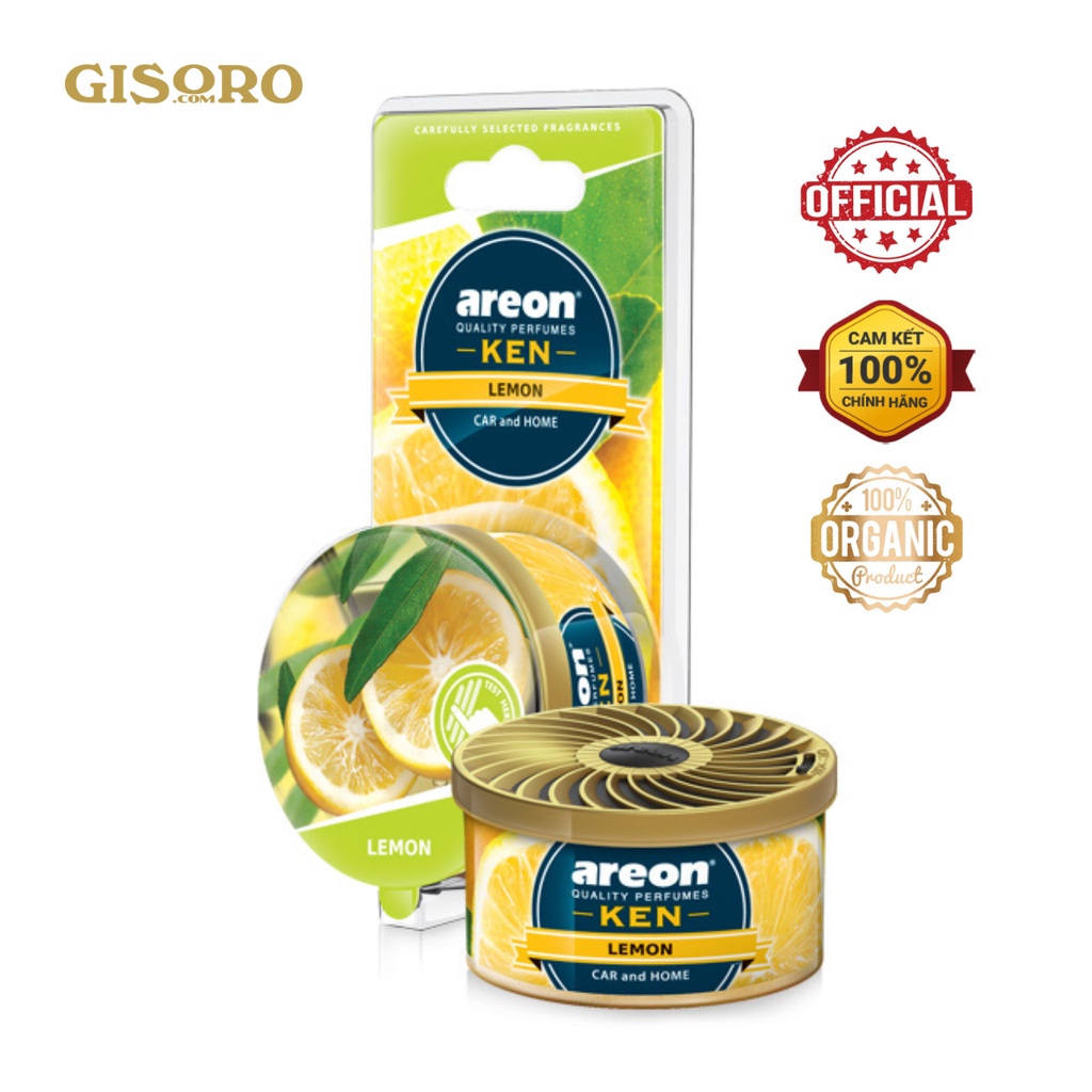 Sáp Thơm nước hoa Ô Tô AREON CHANH TÂY Khử Mùi Xe Hơi Cao Cấp nhập Khẩu Bulgaria