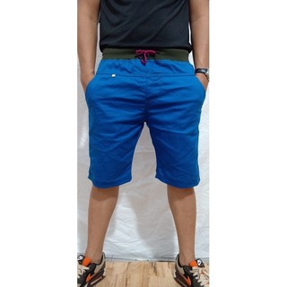 Quần short lưng thun nam vải kaki mềm mịn có dây rút