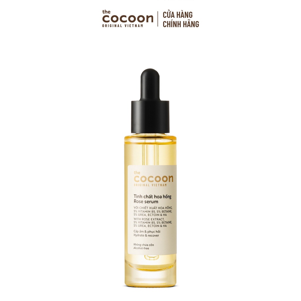 Tinh chất hoa hồng (serum) Cocoon cấp ẩm & phục hồi da 30ml