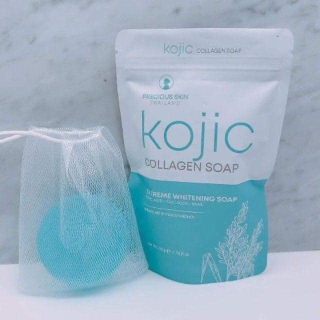 Xà phòng trắng da an toàn Kojic Collagen Soap