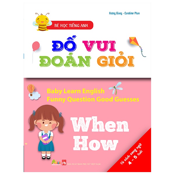 Sách - Bộ sách bé học Tiếng Anh: Đố vui đoán giỏi 6 chủ đề dành cho trẻ từ 0-6 tuổi