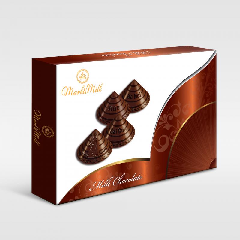 Socola Nón Lá Mark&Milk HG Hạt Sen/Điều/Sữa/Cà Phê 120G