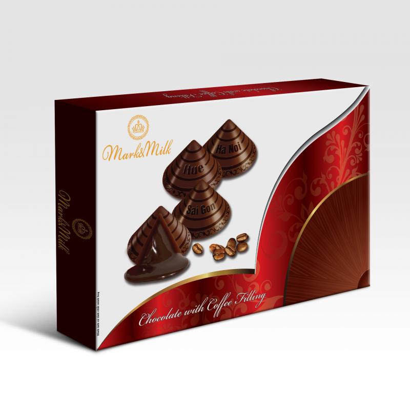 Socola Nón Lá Mark&Milk HG Hạt Sen/Điều/Sữa/Cà Phê 120G