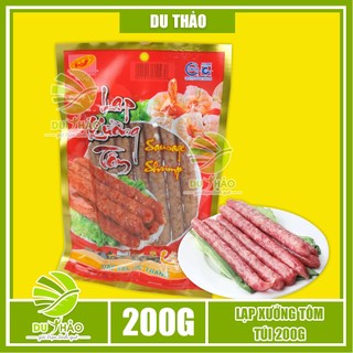 Lạp xưởng tôm túi 200g, lạp xưởng Tân Huê Viên Sóc Trăng đặc sản miền tây