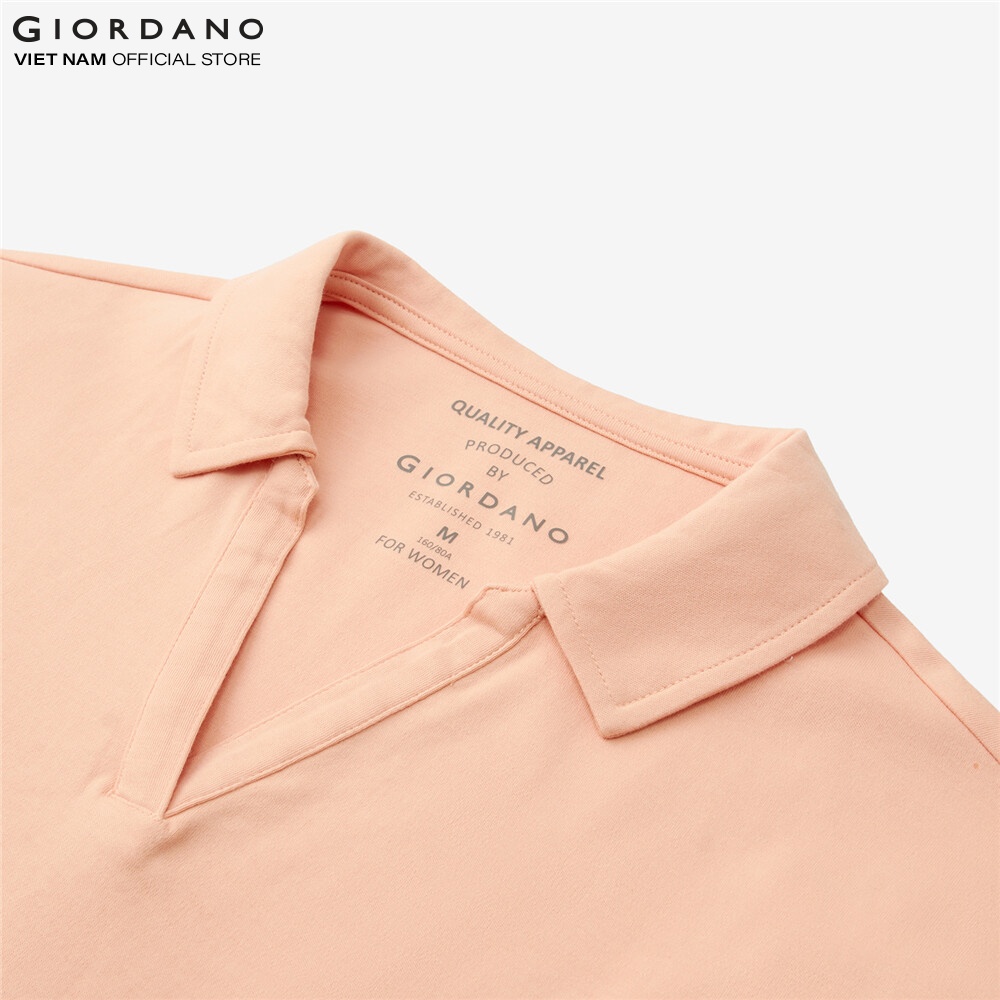 Áo Thun Có Cổ Nữ Interlock Tee Giordano 05323228