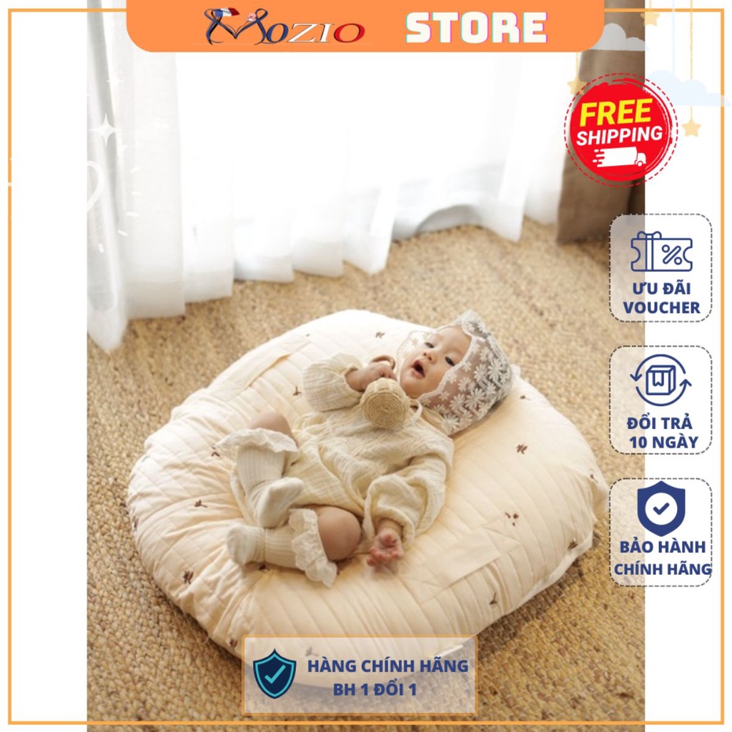 Gối Chống Trào Ngược Cho Bé OME Chần Bông Vỏ Thêu Họa Tiết Cho Bé Từ Sơ Sinh Đến 7 Tuổi Nệm Chống Trào OME MOZIO