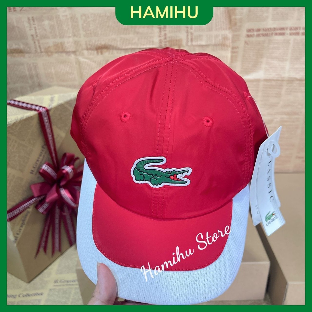 Nón LACOSTE chất vải dù mát, hình thật, có 5 màu lựa chọn xanh lá/xanh mint/trắng/xanh đen/ đỏ phù hợp cho cả nam và nữ