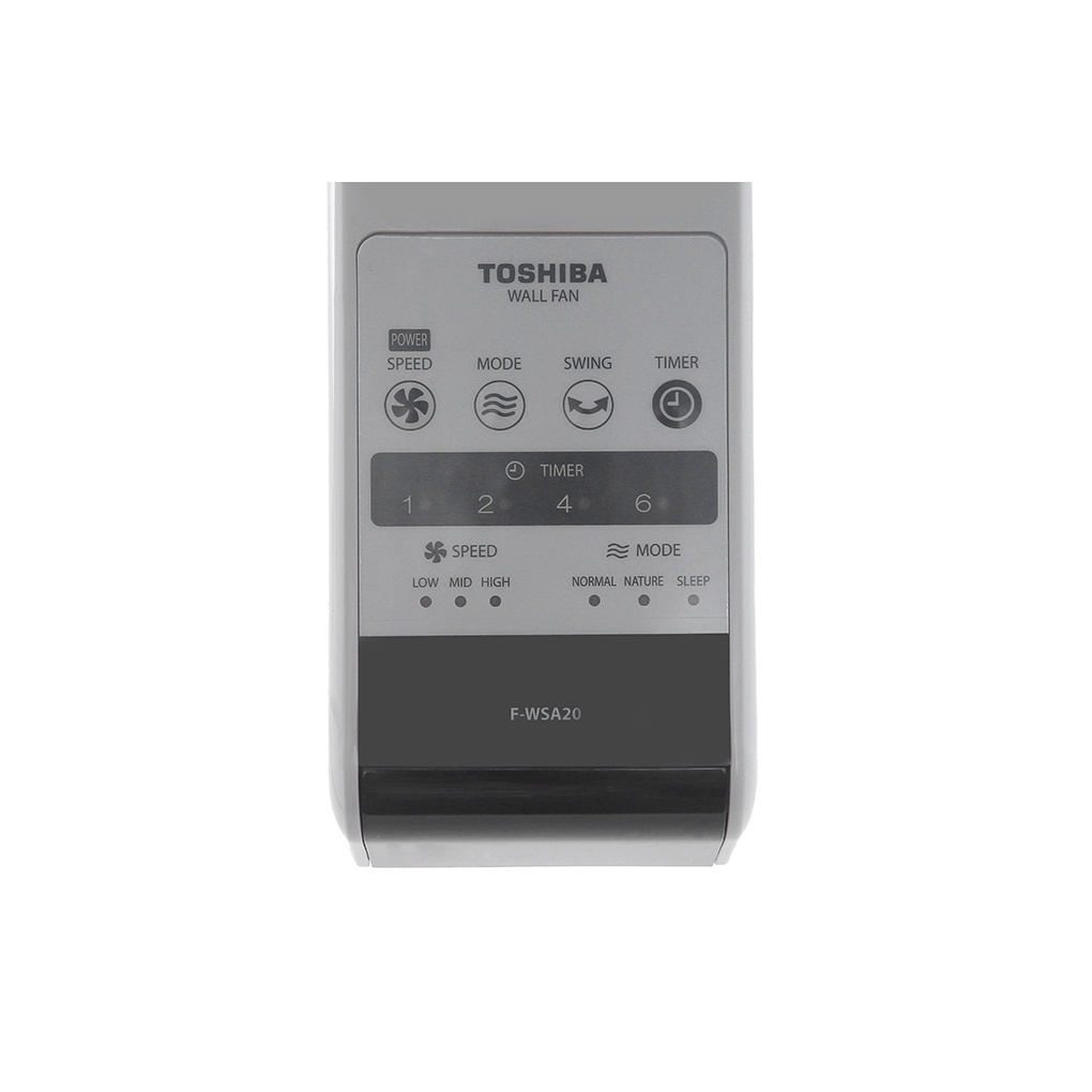 Quạt treo Toshiba F-WSA20(H)VN - Công suất 55W - Góc đảo gió 80 độ - Hàng chính hãng - Bảo hành 12 tháng