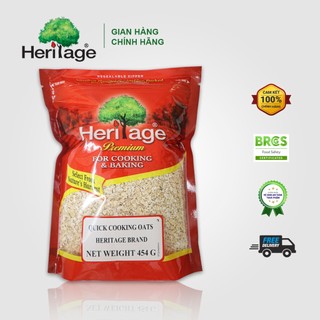 Yến mạch cán mỏng, cán dẹt heritage thái lan gói 454g