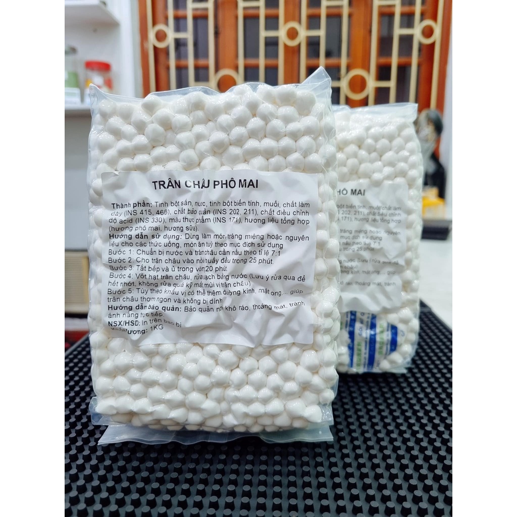 Trân Châu PHÔ MAI Gói 1kg - Thơm Ngon Ăn Lạ Miệng