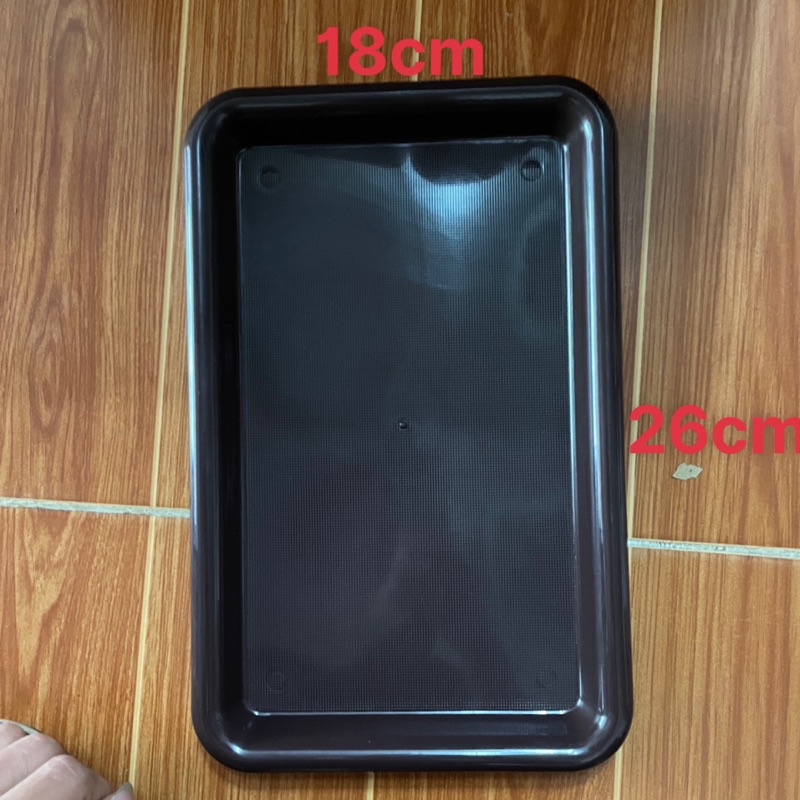 🍀FREESHIP🍀Khay nhựa đựng đồ chống dính 26*18*4*5cm