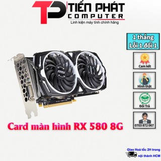 Vga card màn hình đồ hoạ rx 580 8g msi armor