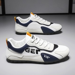 Giày sneaker nam, giày da nam thấp cổ da lộn new 2023