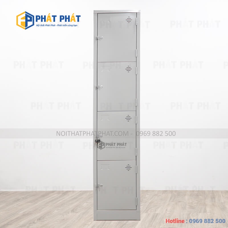 Tủ sắt, tủ locker 1 cột 6 ô Phát Phát. Tủ để đồ đa năng và tiện dụng TLM06