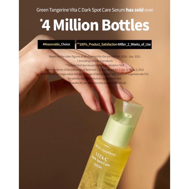 50ml  Tinh chất làm sáng da Green Tangerine Vita C Dark Spot Care Serum