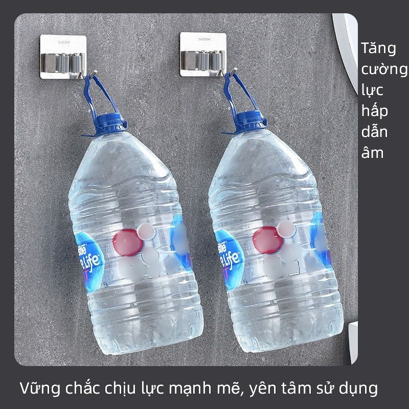 Móc Treo Cây Lau Nhà Gắn Tường Bằng Thép Không Gỉ 304 Móc Treo Nhà Tắm Inox Kẹp Chổi Lau Nhà cao cấp