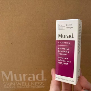 Sữa rửa mặt murad aha/bha exfoliating cleanser mini 15ml