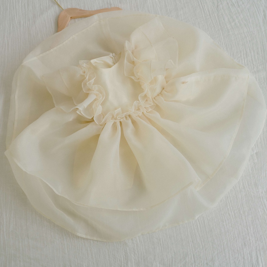 Váy cho bé Sora.bébé Clarina Dress chất liệu organza cao cấp lót lụa bồng xòe đáng yêu