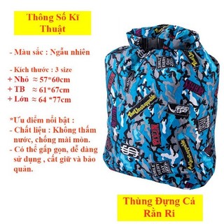 Túi đựng cá rằn ri gấp gọn, thùng đựng câu cá tiện lợi tdc-9