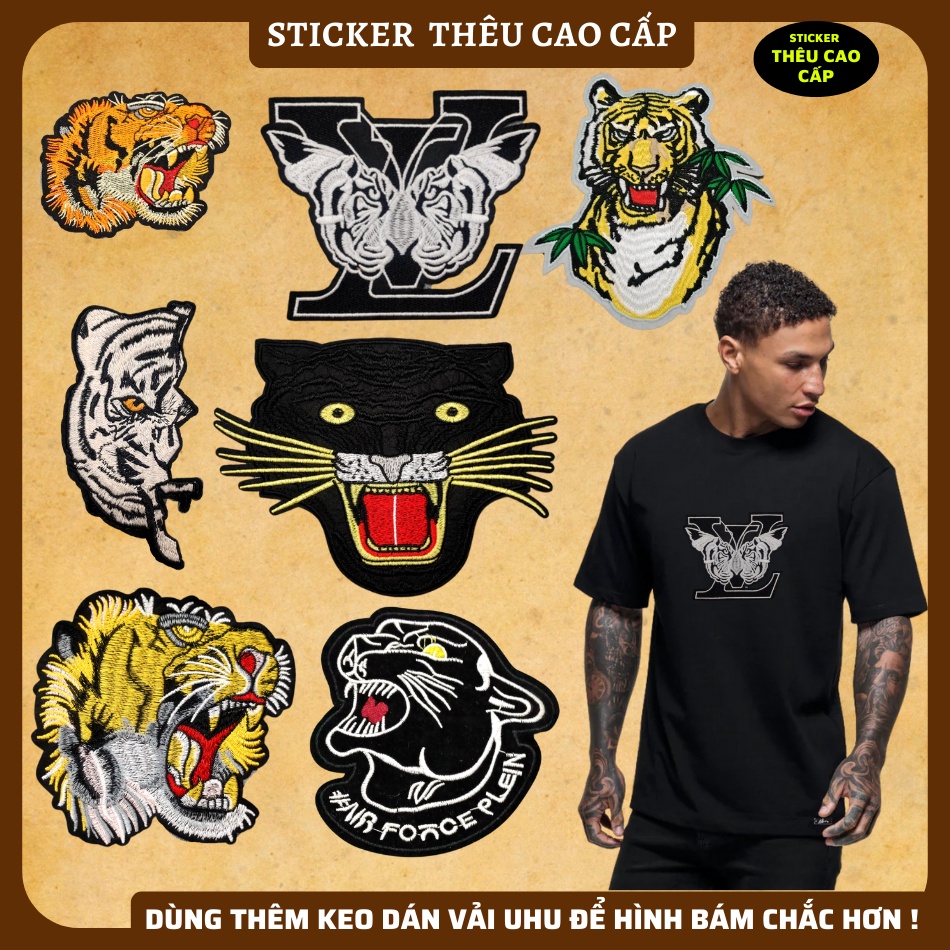 Sticker ủi quần áo cao cấp CÓ SẴN KEO ỦI,sticker path dán quần áo dùng làm miếng vá Quần Áo,vá áo phao,trang trí quần áo