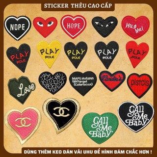 Sticker ủi áo đủ kích cỡ dùg làm miếng dán quần áo rách, miếng vá quần áo, miếng dán ủi quần áo Phụ Kiện Thời Trang