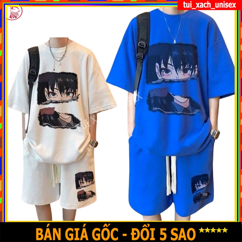 BỘ XỐP TỔ ONG HOẠT HÌNH ANIME PHONG CÁCH THỂ THAO HÀN QUỐC CHẤT VẢI THOÁNG MÁT ,