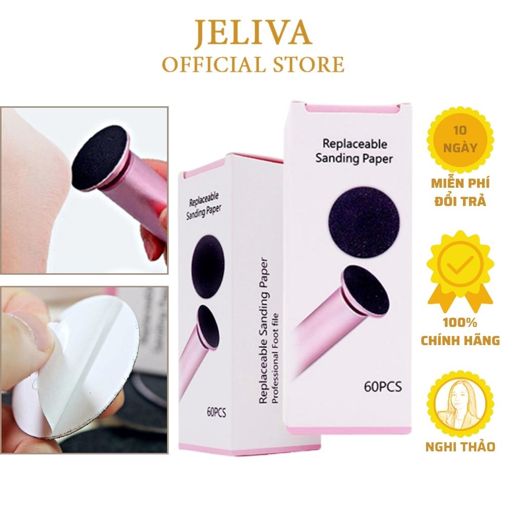 Miếng chà gót chân JELIVA set 60 miếng