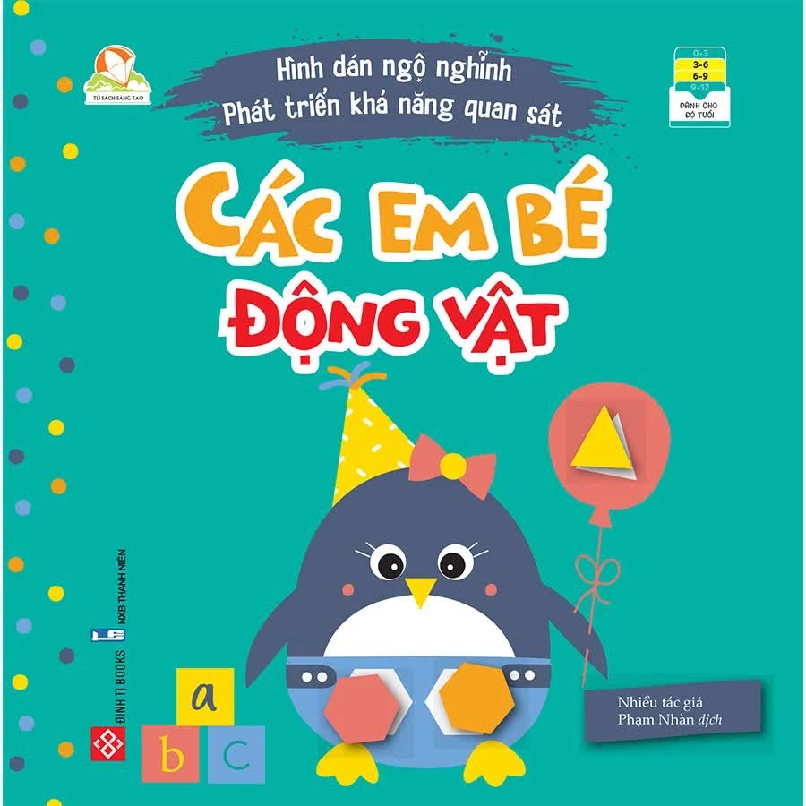 Sách dán hình- Hình dán ngộ nghĩnh - Phát triển khả năng quan sát ( Combo 6 chủ đề )