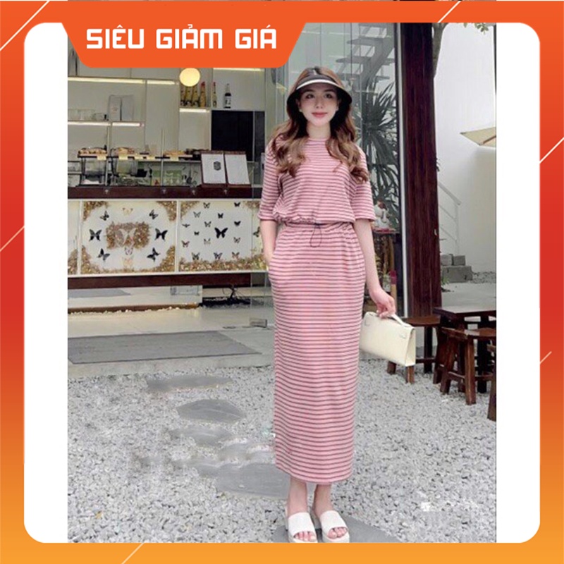 Set Váy Áo Kẻ Thụng Có Chun Gấu Hàng Quảng Châu SB4033 - Teen888